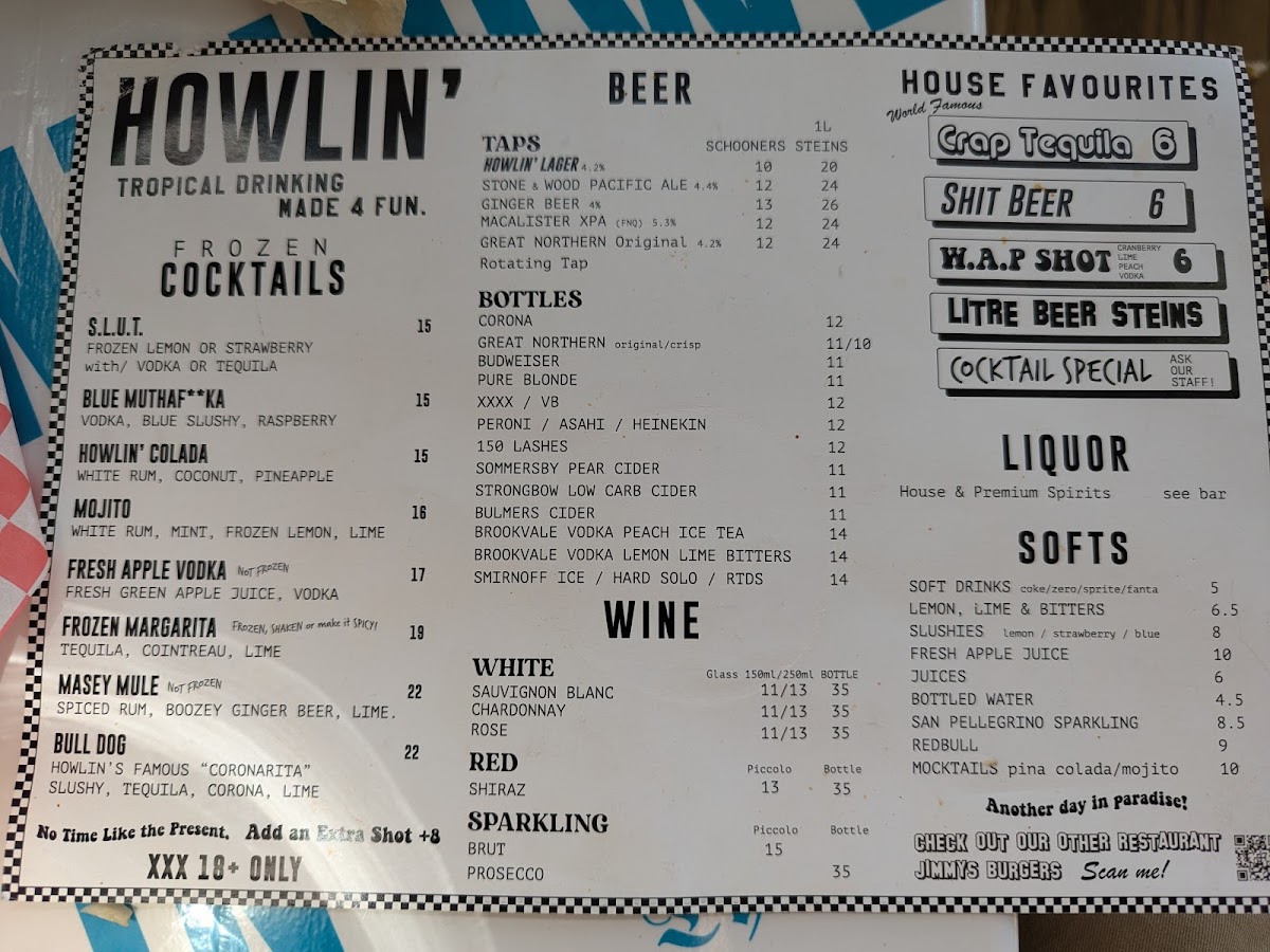 Menu - Howlin' Jay's photo 4