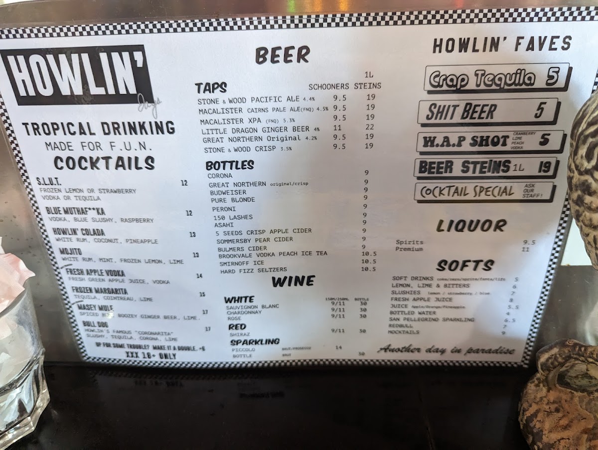 Menu - Howlin' Jay's photo 9
